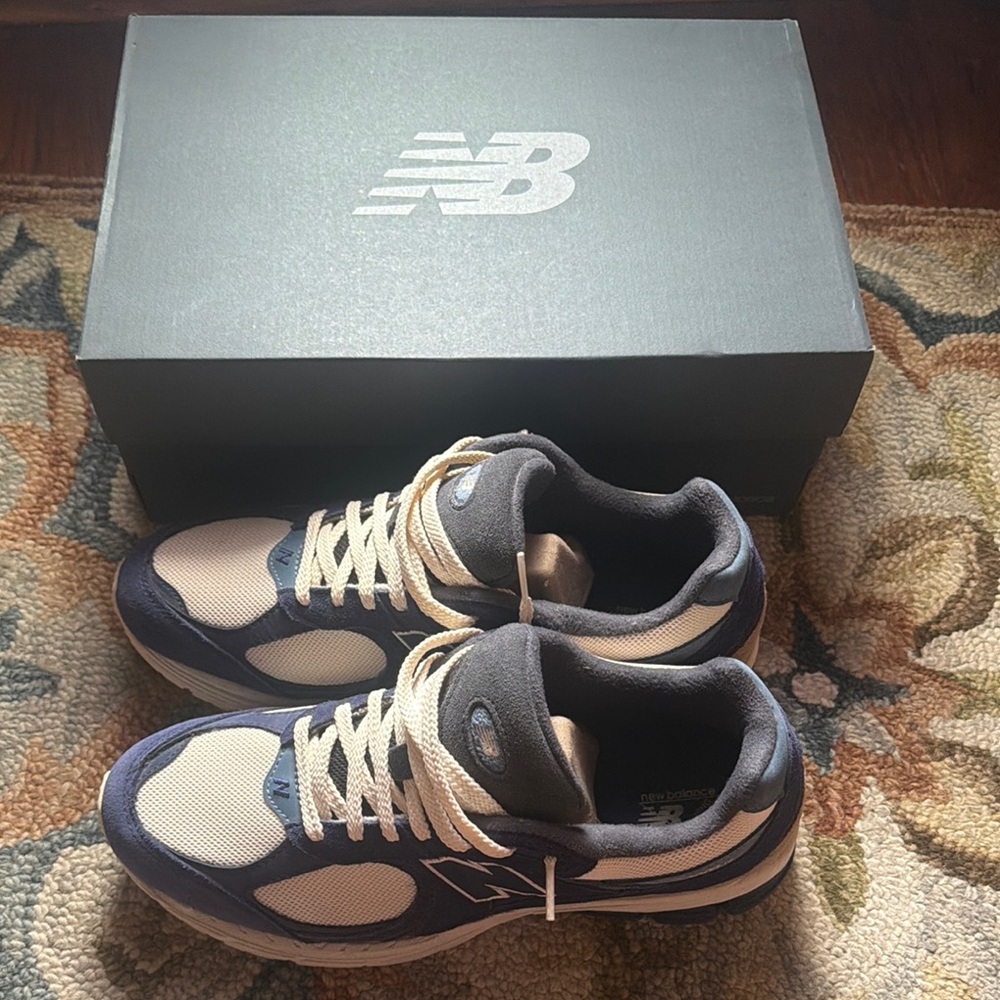 New Balance 2002R Running Sneakers Navy Cream